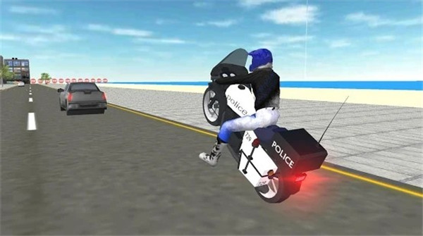 警用摩托车城市模拟游戏